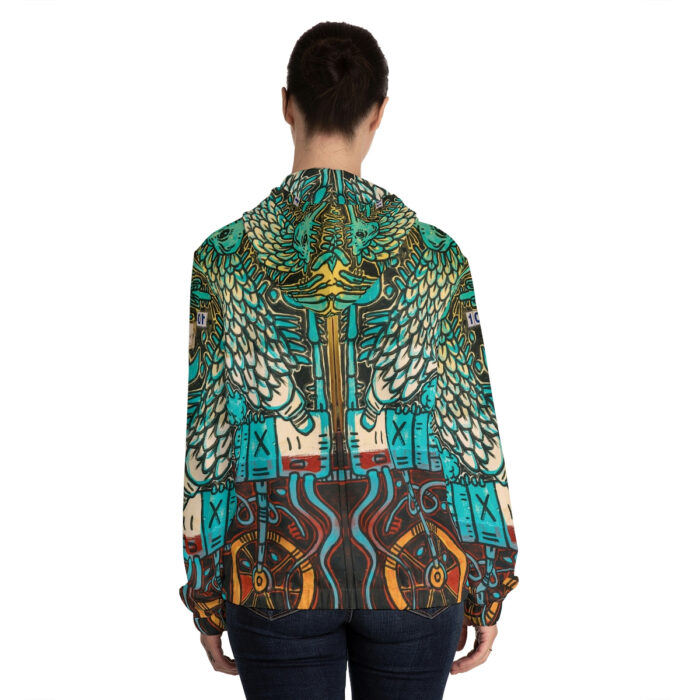 Nagualism-Inspired Otherworld Full-Zip Hoodie for Women