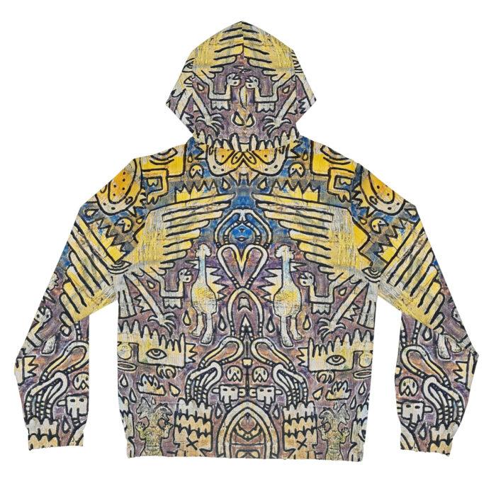 Nagualism-Inspired Middleworld Full-Zip Hoodie for Women