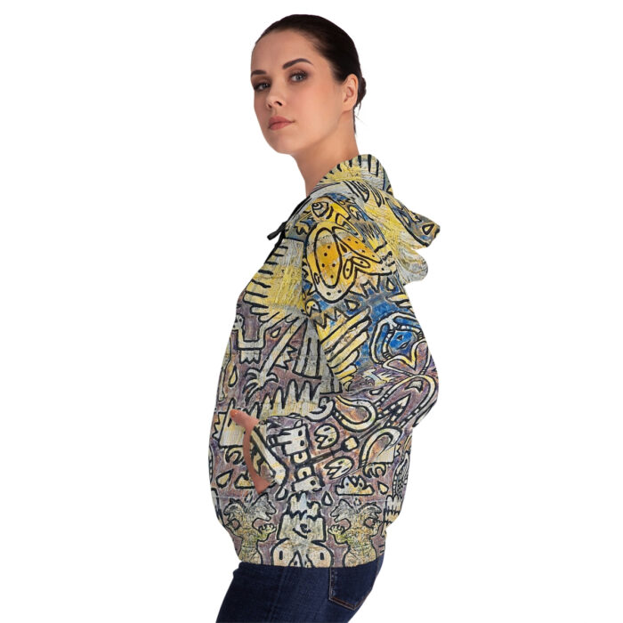 Nagualism-Inspired Middleworld Full-Zip Hoodie for Women