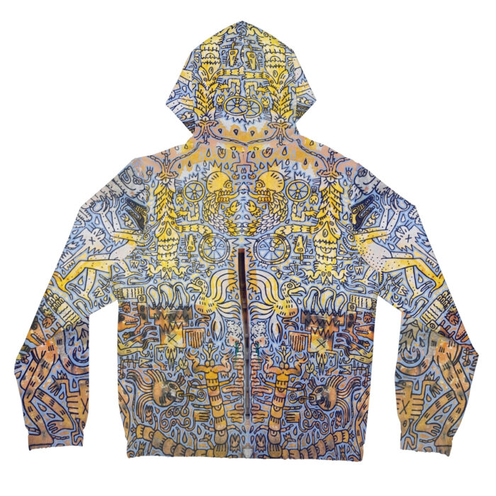 Tonalism-Inspired Otherworld Full-Zip Hoodie for Women