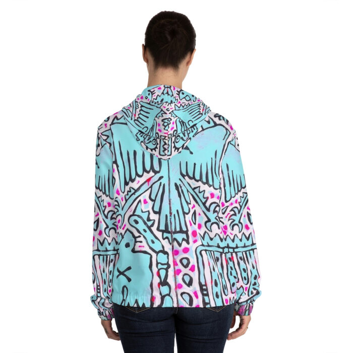 Shamanism-Inspired Middleworld Full-Zip Hoodie for Women
