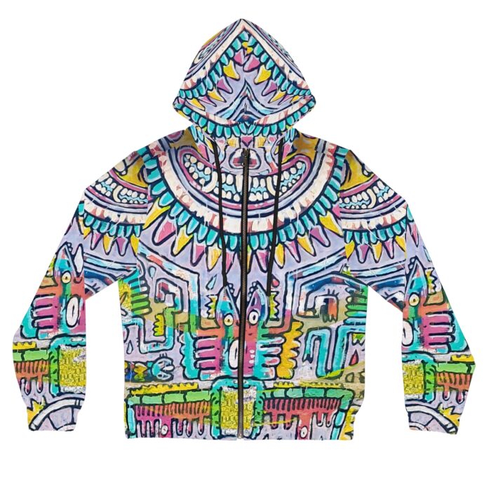 Tonalism-Inspired Middleworld Full-Zip Hoodie for Women