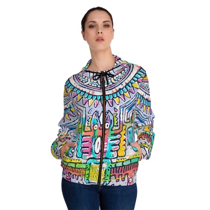 Tonalism-Inspired Middleworld Full-Zip Hoodie for Women