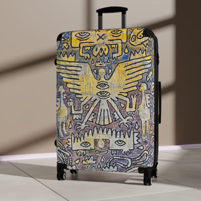 Nahualism-Inspired Middleworld Hard-shell Suitcases (Three Sizes)