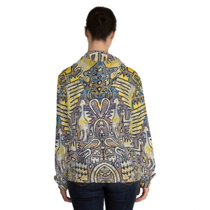 Nagualism-Inspired Middleworld Full-Zip Hoodie for Women