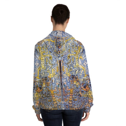 Tonalism-Inspired Otherworld Full-Zip Hoodie for Women