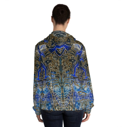Tonalism-Inspired Underworld Full-Zip Hoodie for Women