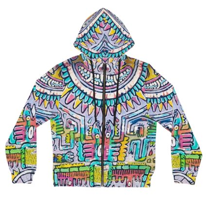 Tonalism-Inspired Middleworld Full-Zip Hoodie for Women